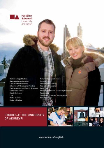 UNAK's International (Brochure) - University of Akureyri - Háskólinn ...