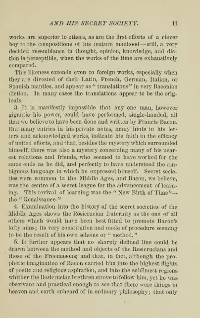 Francis Bacon and his secret society - Grand Lodge of Colorado