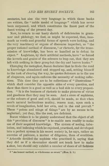 Francis Bacon and his secret society - Grand Lodge of Colorado