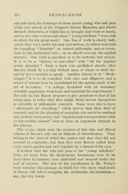 Francis Bacon and his secret society - Grand Lodge of Colorado