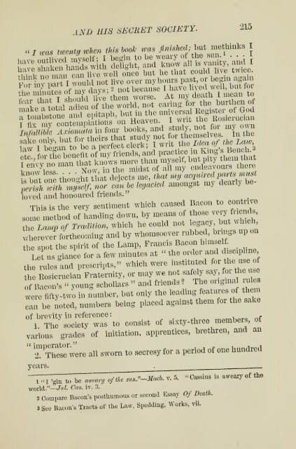 Francis Bacon and his secret society - Grand Lodge of Colorado