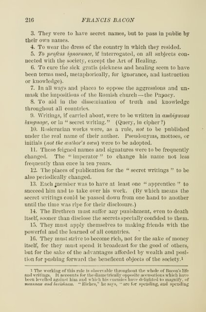 Francis Bacon and his secret society - Grand Lodge of Colorado