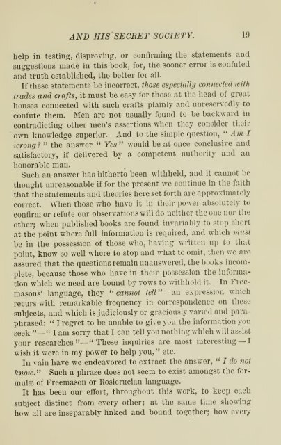 Francis Bacon and his secret society - Grand Lodge of Colorado