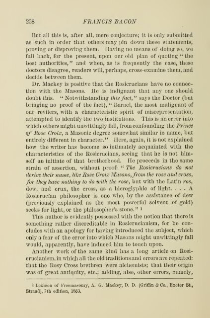 Francis Bacon and his secret society - Grand Lodge of Colorado