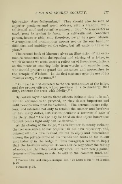 Francis Bacon and his secret society - Grand Lodge of Colorado