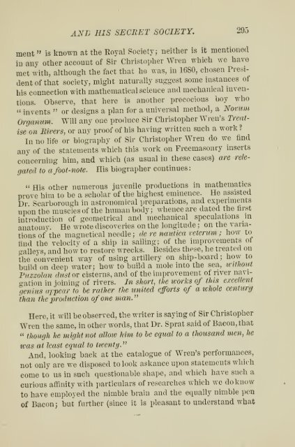 Francis Bacon and his secret society - Grand Lodge of Colorado