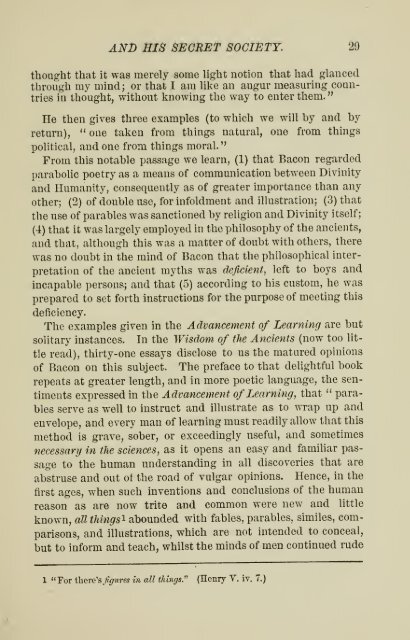 Francis Bacon and his secret society - Grand Lodge of Colorado