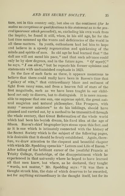 Francis Bacon and his secret society - Grand Lodge of Colorado