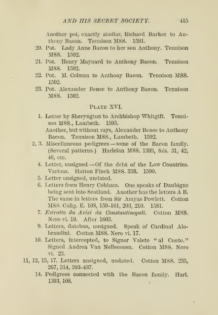 Francis Bacon and his secret society - Grand Lodge of Colorado