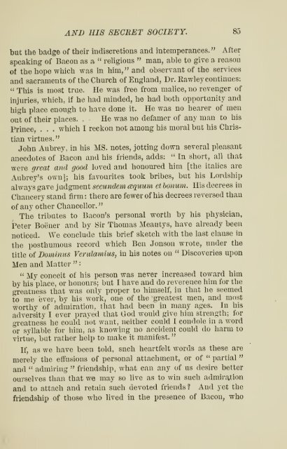 Francis Bacon and his secret society - Grand Lodge of Colorado