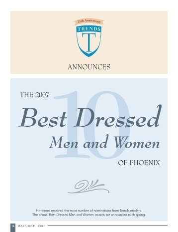 Best Dressed Men and Women - Trends Magazine