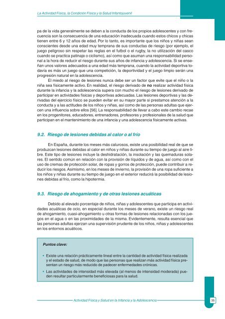 Actividad fÃ­sica y salud en la infancia y la adolescencia