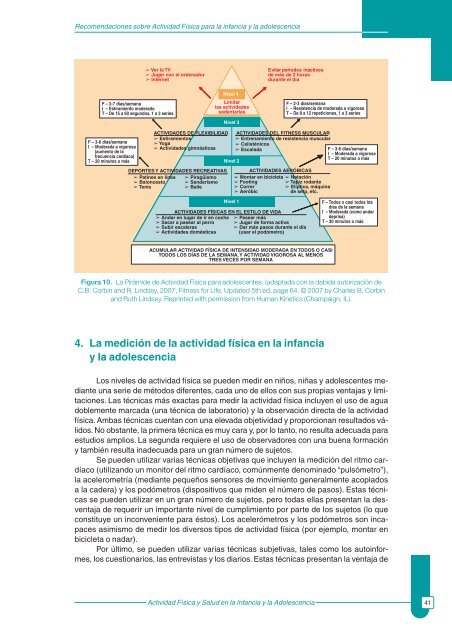 Actividad fÃ­sica y salud en la infancia y la adolescencia