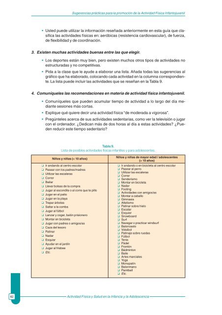 Actividad fÃ­sica y salud en la infancia y la adolescencia