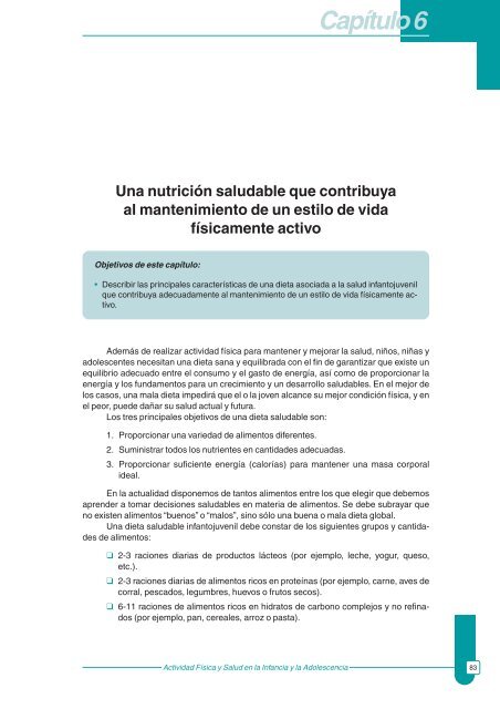 Actividad fÃ­sica y salud en la infancia y la adolescencia