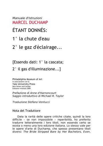 ÉTANT DONNÉS: 1° la chute d'eau 2° le gaz d'éclairage...