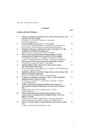 Contents Amino acids and nitrogen