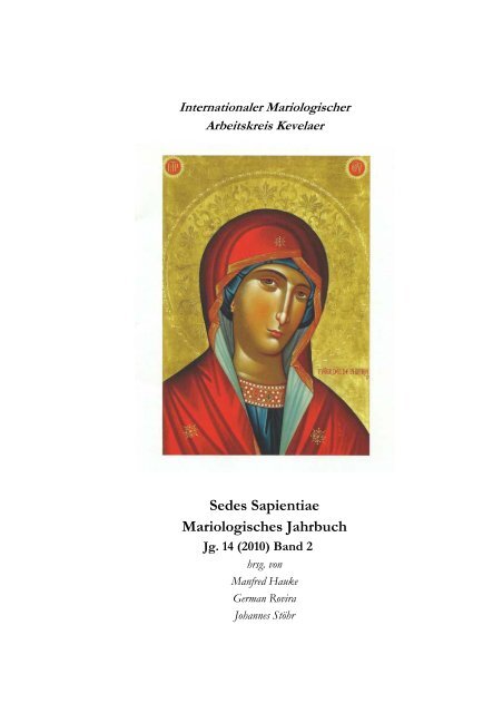 Pdf 1 1 Mb Internationaler Mariologischer Arbeitskreis Kevelaer