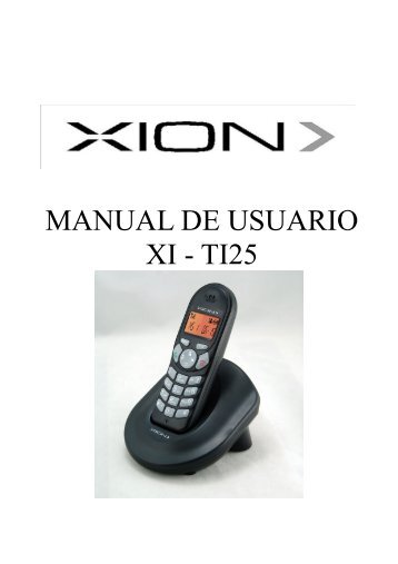 Manual de usuario XI TI25 (.pdf 384Kb) - Antel