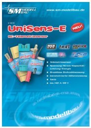 SM Anleitung UniSens-E v1.06 - SM-Modellbau
