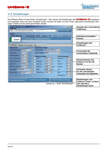 SM Anleitung UniSens-E v1.06 - SM-Modellbau