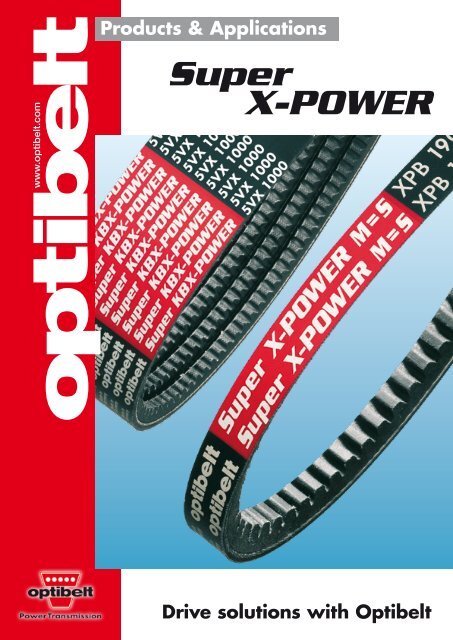 Super X-POWER M=S* Moulded Cogged, Raw Edge Wedge Belts
