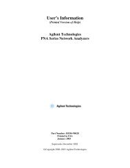 Agilent PNA Series Manual