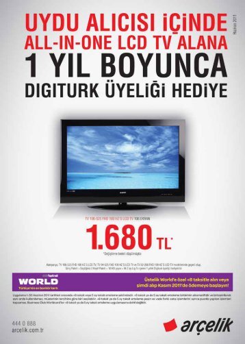 ve stok imkânlar› ile s›n›rl›d›r. Olabilecek bask› ve yaz›m ... - Arçelik