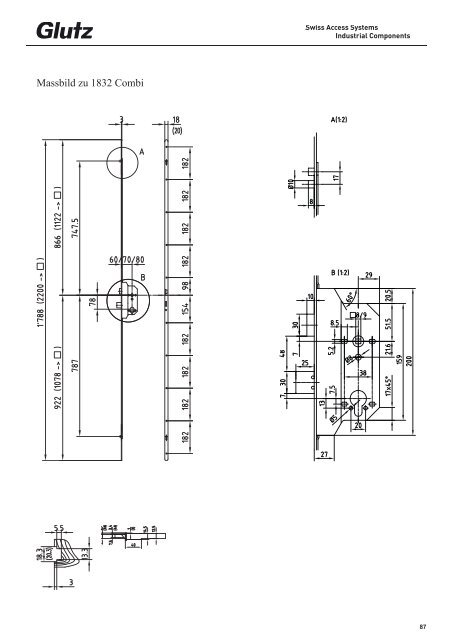 Schliesstechnik Produktbuch - Glutz