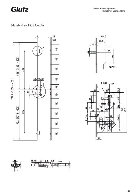 Schliesstechnik Produktbuch - Glutz