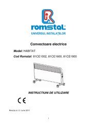 Manual tehnic - Romstal
