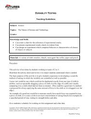 Durability Testing - The Futures Channel