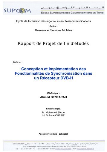 Rapport de Projet de fin d'Ã©tudes Conception et ImplÃ©mentation des ...