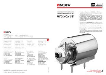 INOXPA - Process Pump Sales Inc