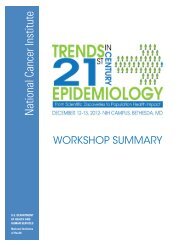 View full workshop summary. - Epidemiology & Genomics Research ...