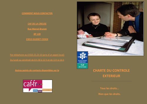 Charte du ContrÃ´leur - Caf.fr