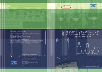 Presentazione del Laboratorio di Taratura della CCIAA di Prato