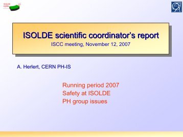 L.M. Fraile for the IAP REX upgrade - ISOLDE - Cern