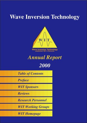 Annual Report 2000 - WIT