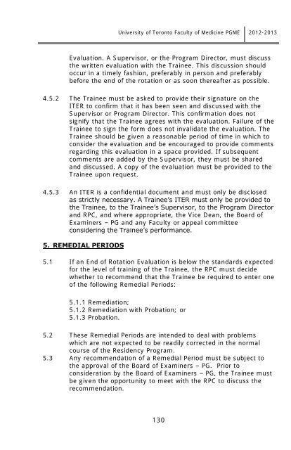 Postgraduate Medical Education Information Booklet 2012-2013