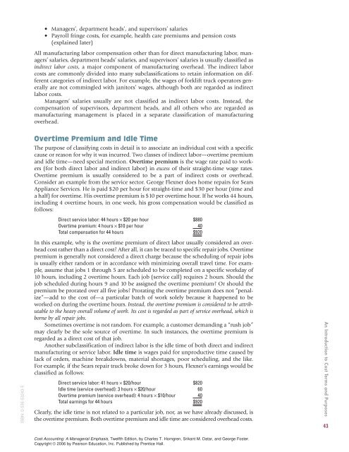 2 an introduction to cost terms and purposes - Pearson Learning ...