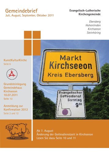 Gemeindebrief Juli bis Oktober 2011 als PDF Datei - Evangelisch ...