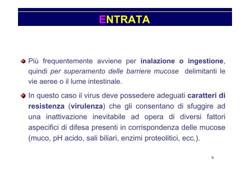 patogenesi virale - Sezione di Microbiologia - UniversitÃ  degli Studi ...