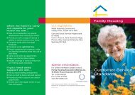 Customer Service Standards - Family Housing Association (Wales)