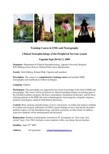Training Course in EMG and Neurography Clinical Neurophysiology ...
