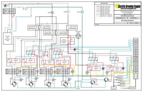 BCS-460 Control Panel 50a Design Schematic - Electric  