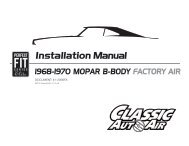 1-2066FA INSTALL INSTRUCTIONS - Classic Auto Air