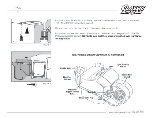 1-2066FA INSTALL INSTRUCTIONS - Classic Auto Air