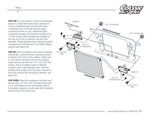 1-2066FA INSTALL INSTRUCTIONS - Classic Auto Air