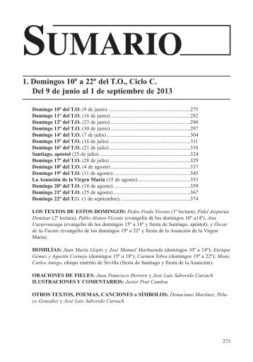 Domingo 10Âº del TO, Ciclo C - Editorial Sal Terrae